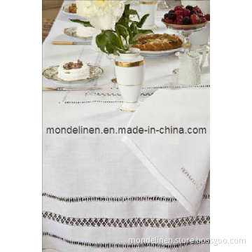 Special Hand Hemstitch Linen Table Cloth (TC-016)